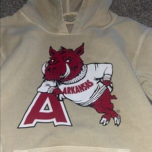 Arkansas Kids Hoodie - Cream